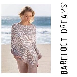 Barefoot Dreams CozyChic Ultra Lite Ocean Breeze Poncho ONE SIZE